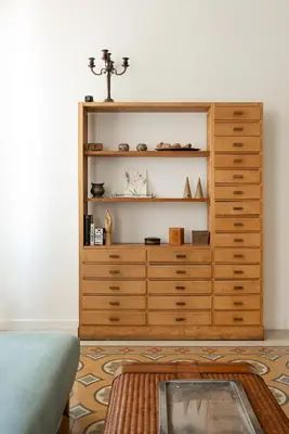 a dresser in a living room with at Residenza Urbana in Rome