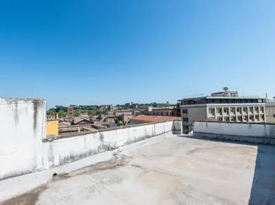 a view from the roof of a building at Panoramic Terrace Trastevere in Rome