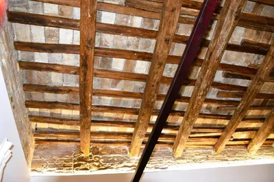 a close up of a wooden ceiling at Fontana Luxury Home in Rome