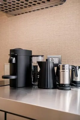 a counter top with a coffee maker on it at My Trastevere Suite in Rome