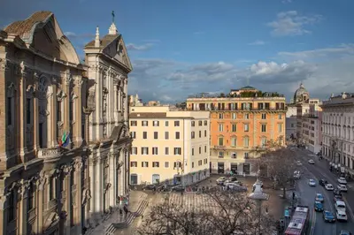 a view of a city street with buildings at Navona Sky Palace in Rome