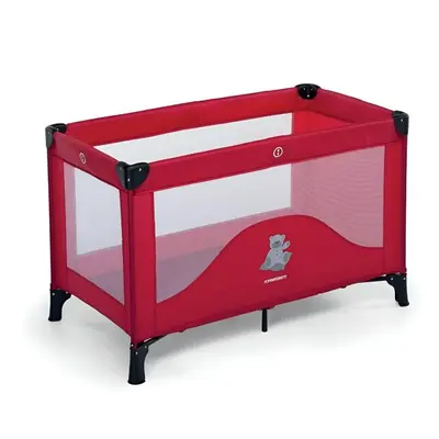 a red metal bunk bed with glass doors at Royal Domus Of Rome in Rome