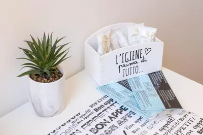 a potted plant sitting on a table next to a newspaper at Pantheon Magic House in Rome