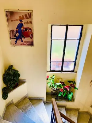a room with a window and some plants at La Casetta di San Giovanni 1924 in Rome