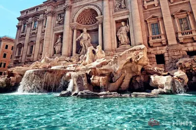 a water fountain in front of a building at Casa Arya in Rome